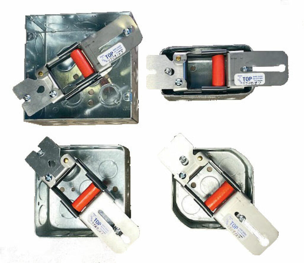 Top Wire Guide Open and Closed for junction boxes