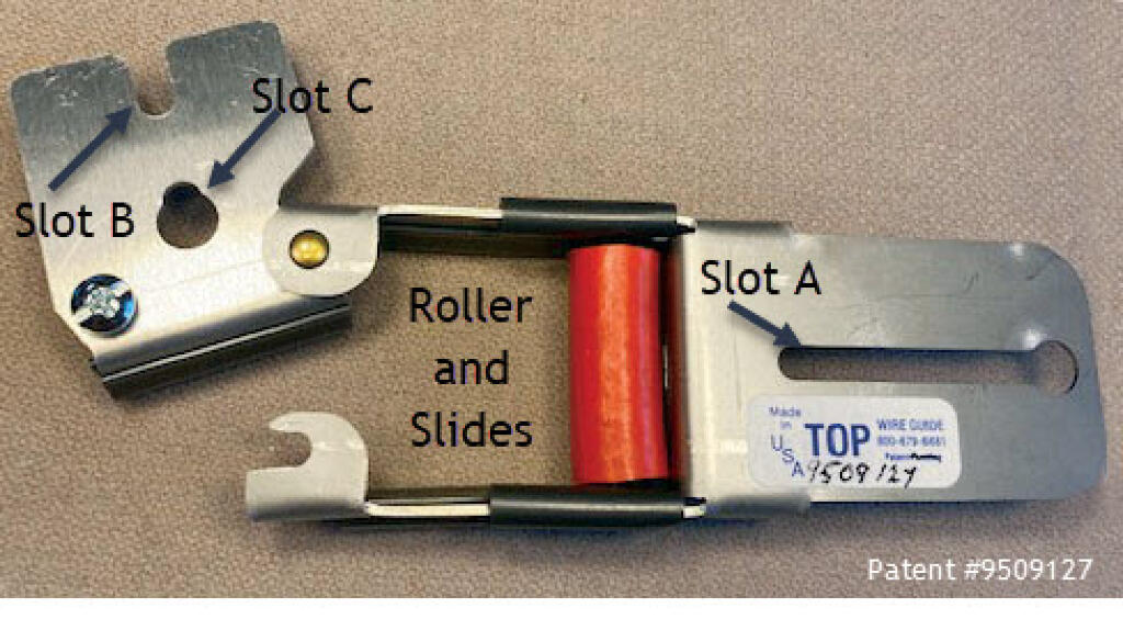 Top Wire Guide Open position by Bergstrom Manufacturing